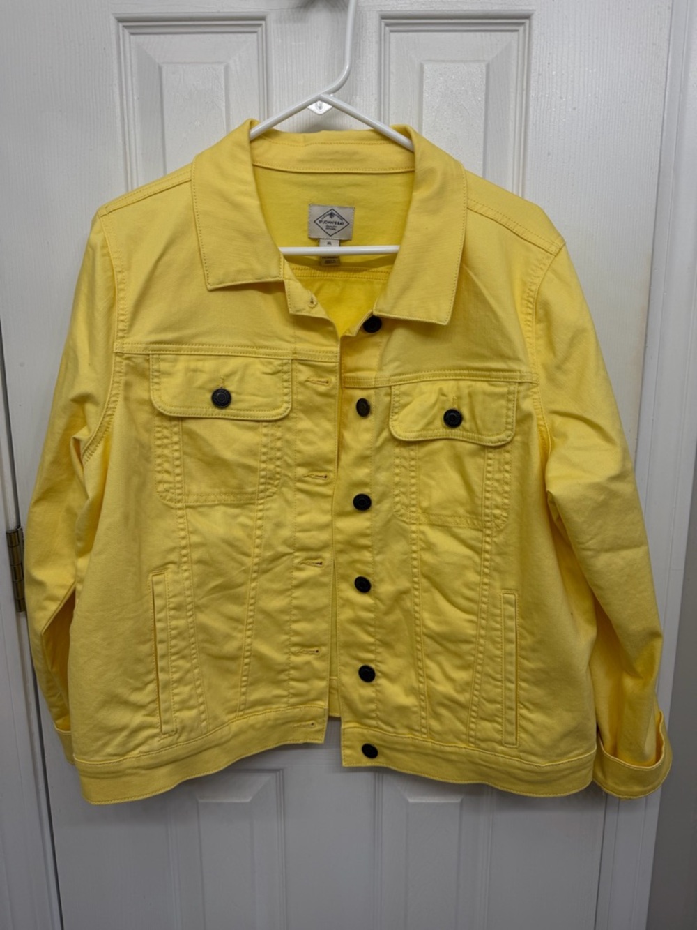 Saint John's Bay Active Yellow Cotton Jacket